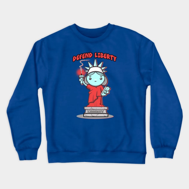 Defend Liberty! Crewneck Sweatshirt by PalmGallery